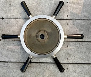 Antique Mosler Vault or Safe Six Spoke Door Handle Wheel - Picture 1 of 13