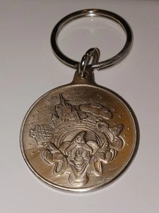 Walt Disney World's Silver Medallion Keychain Where Magic Lives Key Ring - Picture 1 of 2