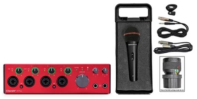 Focusrite Clarett+ 4Pre USB-C Audio Recording Interface JFET/ADAT+Dynamic Mic - Image 1 of 4