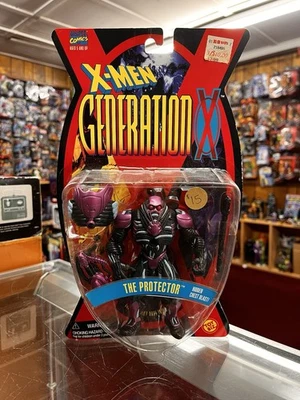 TOY BIZ X-MEN 1996 generación X: el protector figura de 5" con explosión oculta en el pecho Foto 1 de 4