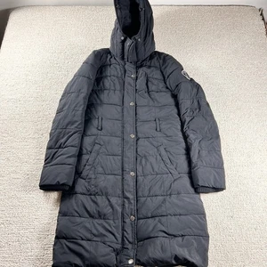 Abercrombie & Fitch Puffer Parka Black Jacket Women's Size XS - Picture 1 of 8