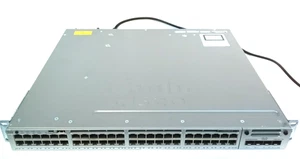 Cisco WS-C3850-48T-L V03 | 48-Port Gigabit Managed Gigabit Network Switch - Picture 1 of 17