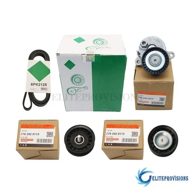 For Mercedes GLE350 E350 3.5L A2762000370 Belt Drive Kit And Belt Fits INA Gates Foto 1 de 4