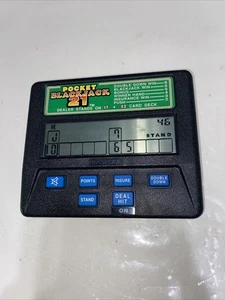 Radica Pocket Blackjack 21 Handheld Electronic Casino Game Tested & Working - Picture 1 of 2