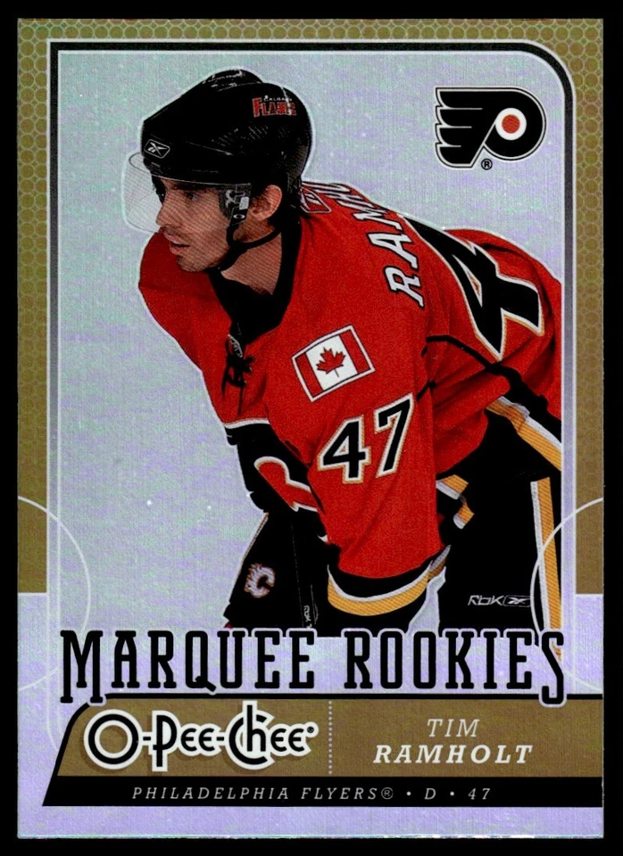 2008-09 O-Pee-Chee Gold Tim Ramholt Rookie Philadelphia Flyers #554 - Image 1 of 2
