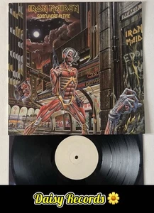 Iron Maiden - Somewhere In Time 1st UK *White Label Test Pressing* RARE VG/VG+ - Picture 1 of 21