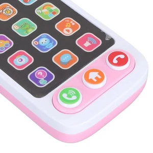 (Pink)Kids Cell Phone Toy Musical Phone Interactive Learning Play Cell Phone WP - Picture 1 of 22