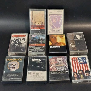 Rock and Roll Cassette Tapes Lot 10 Stones Grand Funk Grateful Dead Beatles Etc. - Picture 1 of 14