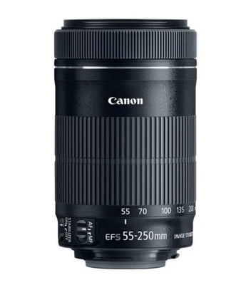 Lente teleobjetivo zoom Canon EF-S 55-250 mm f/4-5,6 IS STM  Foto 1 de 4