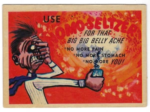 1960 Leaf Foney Ads MR. FONEY'S FUNNIES Card #53 NOMO-SELTZER vg - Picture 1 of 2