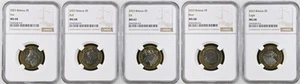 Belarus 2023 Animals Bi-Metal 2R Five Coin Set NGC 4xMS68 & MS67 - Picture 1 of 1