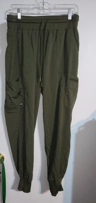 Grey's Anatomy Barco Scrub Pant Women Size L Olive Green Elastic Jogger  - Image 1 of 4