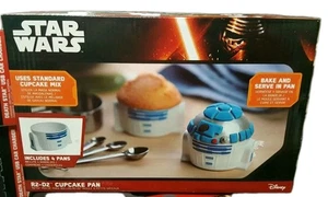 Disney Star Wars R2-D2 Cupcake Pan Bakeware Muffin Silicone Mold New Scifi Cook - Picture 1 of 2