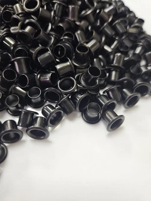 100 Black Oxide GS 8‑8 Eyelets – Crafts, Kydex, & Leatherwork Supplies - Image 1 of 3