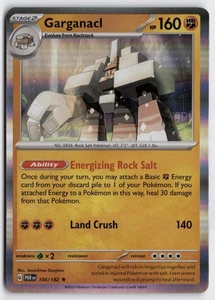 Pokemon Garganacl 104/182 Holo Rare SV04: Paradox Rift NM - Picture 1 of 2