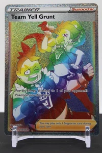 Team Yell Grunt (Secret) 210/202 Holo - Pokemon SWSH01: Schwert & Schild Base Set - Bild 1 von 2
