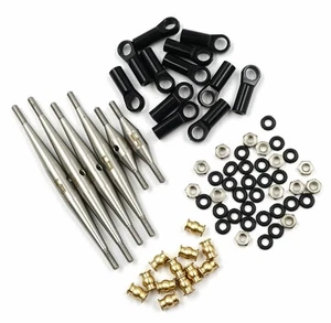 Yeah Racing SCX24 Deadbolt Steel Link Set (133.5mm Wheelbase) [YEA-AXSC-042] - Picture 1 of 3