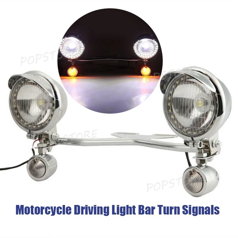 Kit de barra de luz de señales de paso para Harley Davidson Road Glide FLTR Fatboy Foto 1 de 4