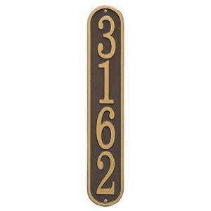 Vertical Cast Address Plaque, Ships in 4 days! - Picture 1 of 5
