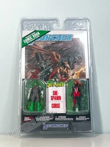 MCFARLANE Spawn Page Punchers 2er-Pack Sie Spawn und Fluch mit Comic (USA auf Lager) - Bild 1 von 12