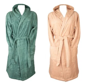 EMPORIO ARMANI Albornoz Mujer Capucha Cruzada de Rizo de Algodón Artículo - Imagen 1 de 9