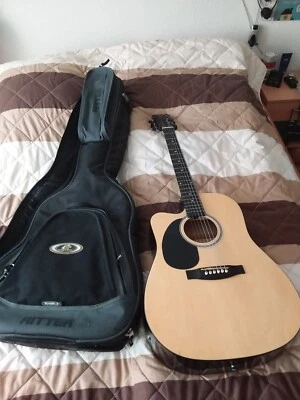 Western Gitarre für Linkshänder  Top Zustand, Mit Tragetasche Anschluß Kabel - Bild 1 von 4
