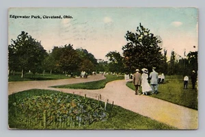Cartolina Edgewater Park Cleveland Ohio epoca vestito e carc - Foto 1 di 2