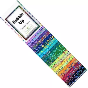 Bubble UpvEssential Gems 24 PCs 2-1/2in x 44in Strips Jelly Roll Fabric 802 - Picture 1 of 2