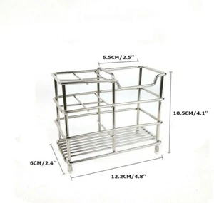 Organizzatore bagno! 1 pz supporto rasoio spazzolino inox nuovo - Foto 1 di 6