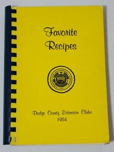 1984 Lieblingsrezepte Dodge County Extension Clubs Nebraska spiralgebunden Vintage - Bild 1 von 16