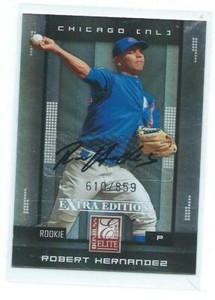 2008 Elite-Robert Hernandez rookie autograph /859-Chicago Cubs