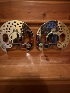 Cubiertas de rotor delantero OEM protectores de freno 1987-1990 Yamaha Banshee 350 cromado - Imagen 1 de 15