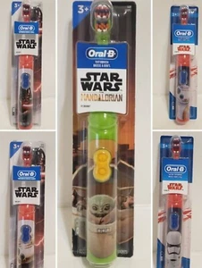 Cepillo de dientes Oral-B Power STAR WARS Baby Yoda, Darth or Storm Trooper U pic NUEVO - Imagen 1 de 13