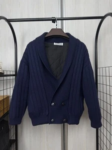 Burberrys vintage England double breasted heavy cardigan - Picture 1 of 8