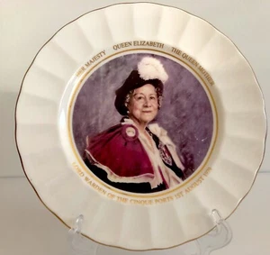 Assiette vintage Sa Majesté Reine Elizabeth Staffordshire Reine Chine. - Photo 1/4