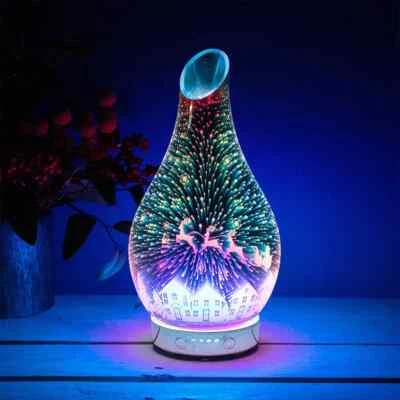 Santa Sleigh Humidifier Colour Changing Diffuser Air Purifier Desire Aroma Xmas - Image 1 of 2