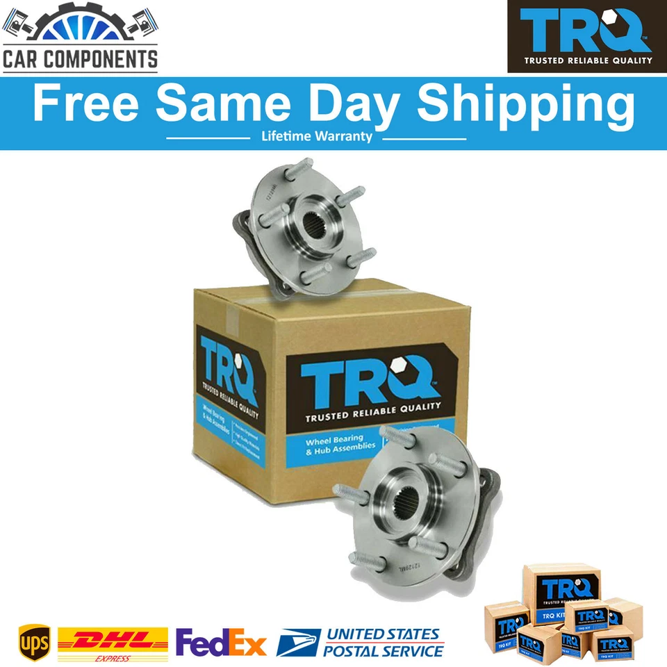 Juego de montaje de par de bujes y cojinetes de rueda delantera TRQ para Dodge 3000GT Lancer 1991-06 Foto 1 de 4