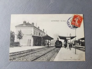 CPA / Carte postale ancienne - SATHONAY - La gare + Train (69) - Picture 1 of 12