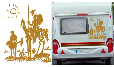 AUFKLEBER JOSELUIS Quichote Und Sancho Picasso, Aufkleber Vinyl Version: B