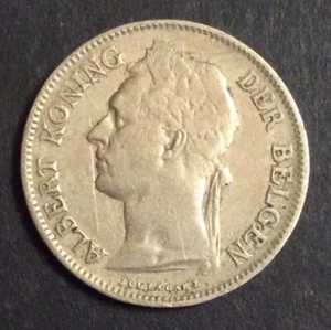 Congo Belge - Très Jolie monnaie de 50 Centimes 1921 VL - Picture 1 of 2