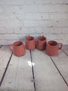 Set Of 4 Dinex Cups Mugs Heritage Stackable Camping Travel mauve pink - Picture 1 of 7