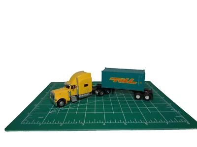 Norscot 1:87 Peterbuilt Tractor w/Athearn 20' Cont. Chassis + Dry Cont. Box TOLL - Image 1 of 4