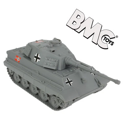 BMC WW2 German King Tiger II Tank - Gray 1:32 Scale Vehicle for Plastic Army Men - Image 1 of 4