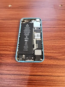 Geprüftes iPhone 5c A1532 4" Ende 2013 blaues Gehäuse mit Kleinteilen - Bild 1 von 6
