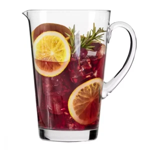 Krosno Glas Krug für Wasser Getränke Säfte | 1000 ml | Handwäsche | Handgemacht - Foto 1 di 12
