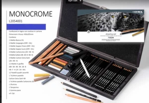 SET 47 PZ. MATITE CASSETTA IN LEGNO LYRA DRAWING SET - Foto 1 di 1