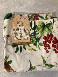 NEW Michel Design Works Apron Gardening Cotton Adult 27.5" x 31.5" Birds Holly - Picture 1 of 4