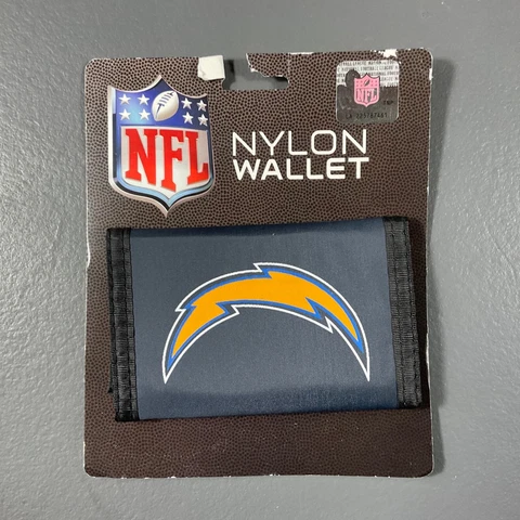 Los Angeles Chargers Nylon Wallet Team Logo Sports Blue Yellow White and Black Cover