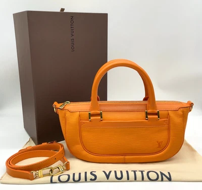 Auth Louis Vuitton Epi Danura PM M5891H Mandarin Orange 2way Bag W/B/D NS051015 - Image 1 of 4