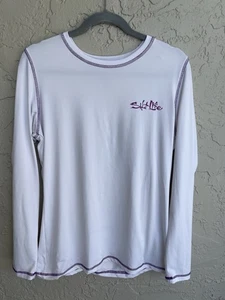 Camisa de manga corta Salt Life SLX Uvapor blanca para mujer - talla L - Imagen 1 de 10